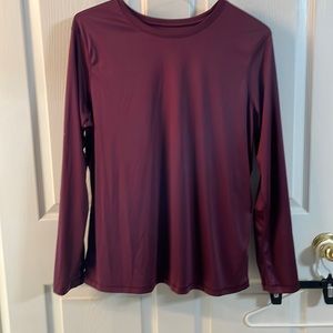 Athletic works, Women shirt, size XL (16-18), long sleeve, color: maroon